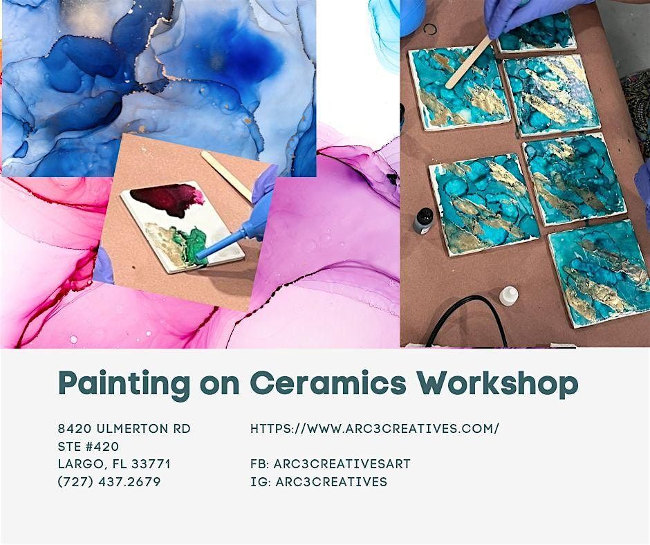Alcohol Ink on Ceramics Workshop, 7 September | Event in Largo | AllEvents