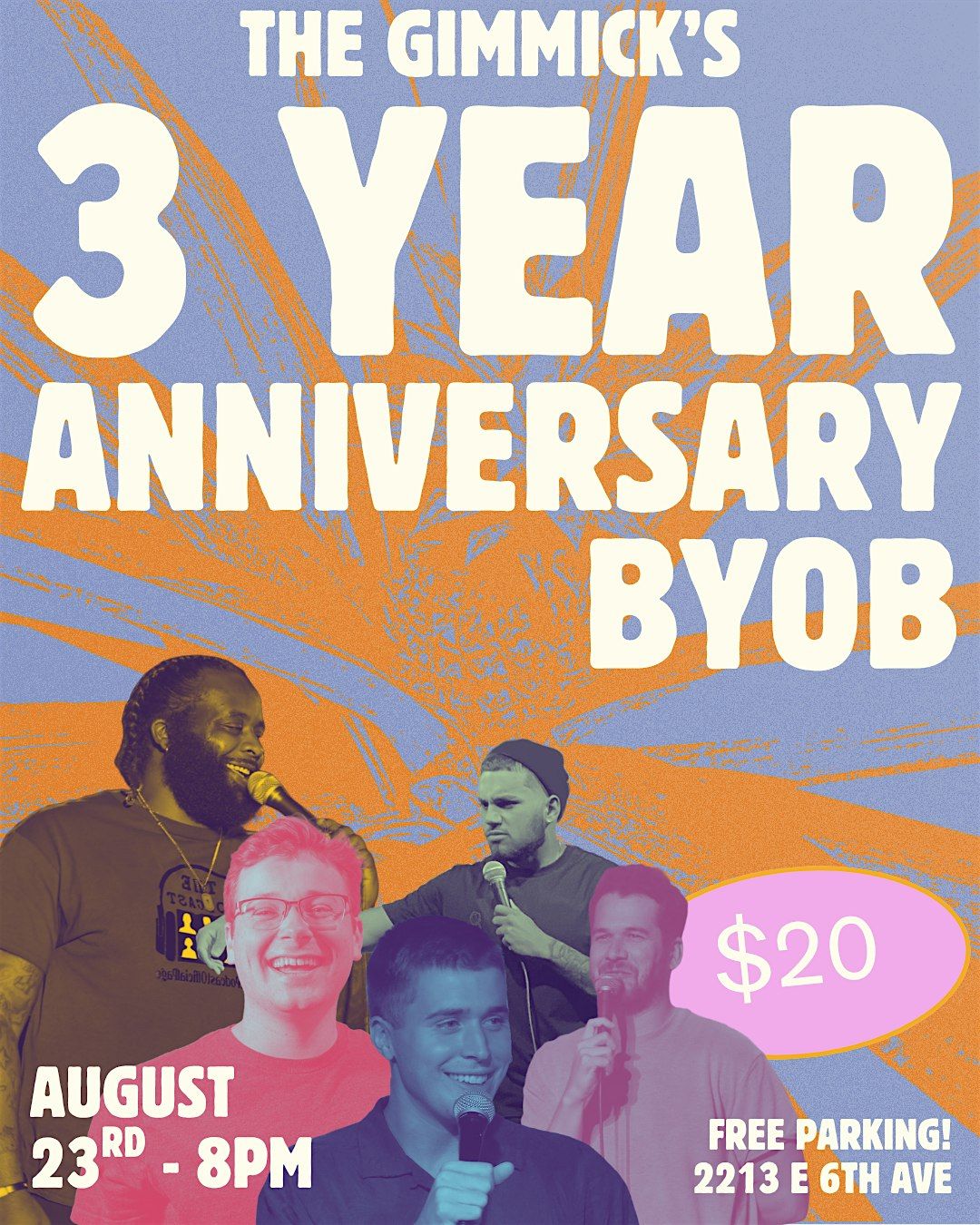 THE GIMMICK'S THREE YEAR ANNIVERSARY!, 23 August | Event in Tampa | AllEvents