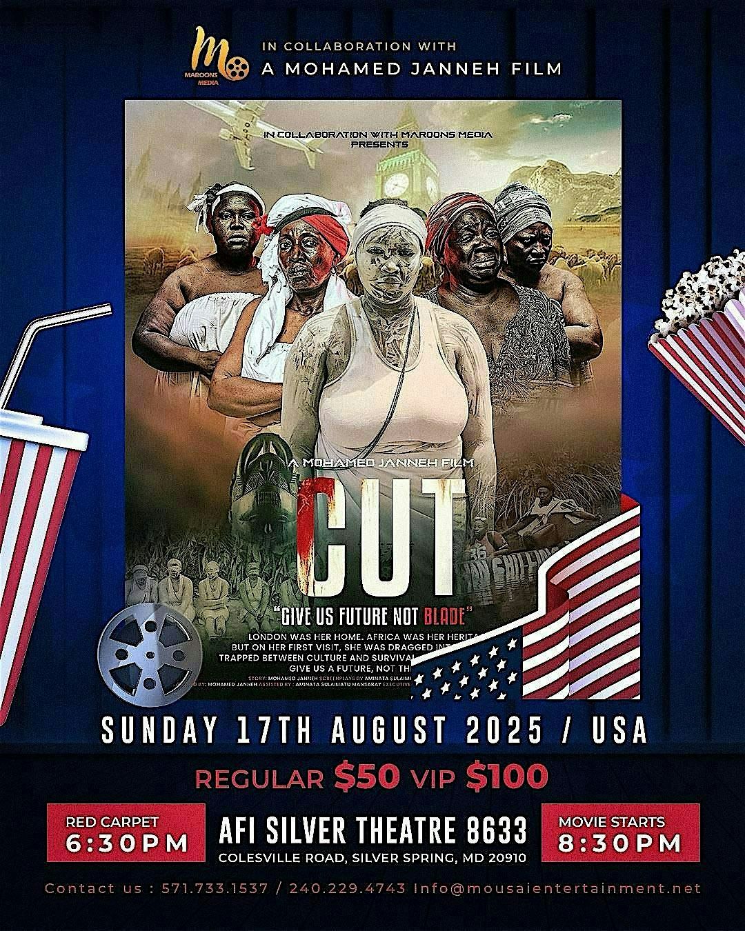 A MOHAMED JANNEH FILM CUT MOVIE PREMIERE, 17 August | Event in Silver Spring | AllEvents