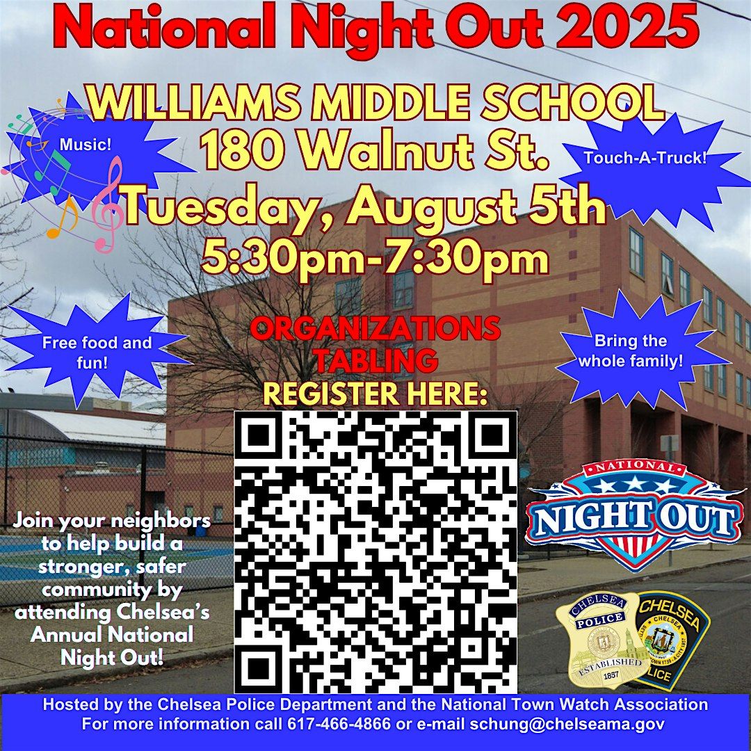 Chelsea Police Department National Night Out 2025, 5 August | Event in Chelsea | AllEvents