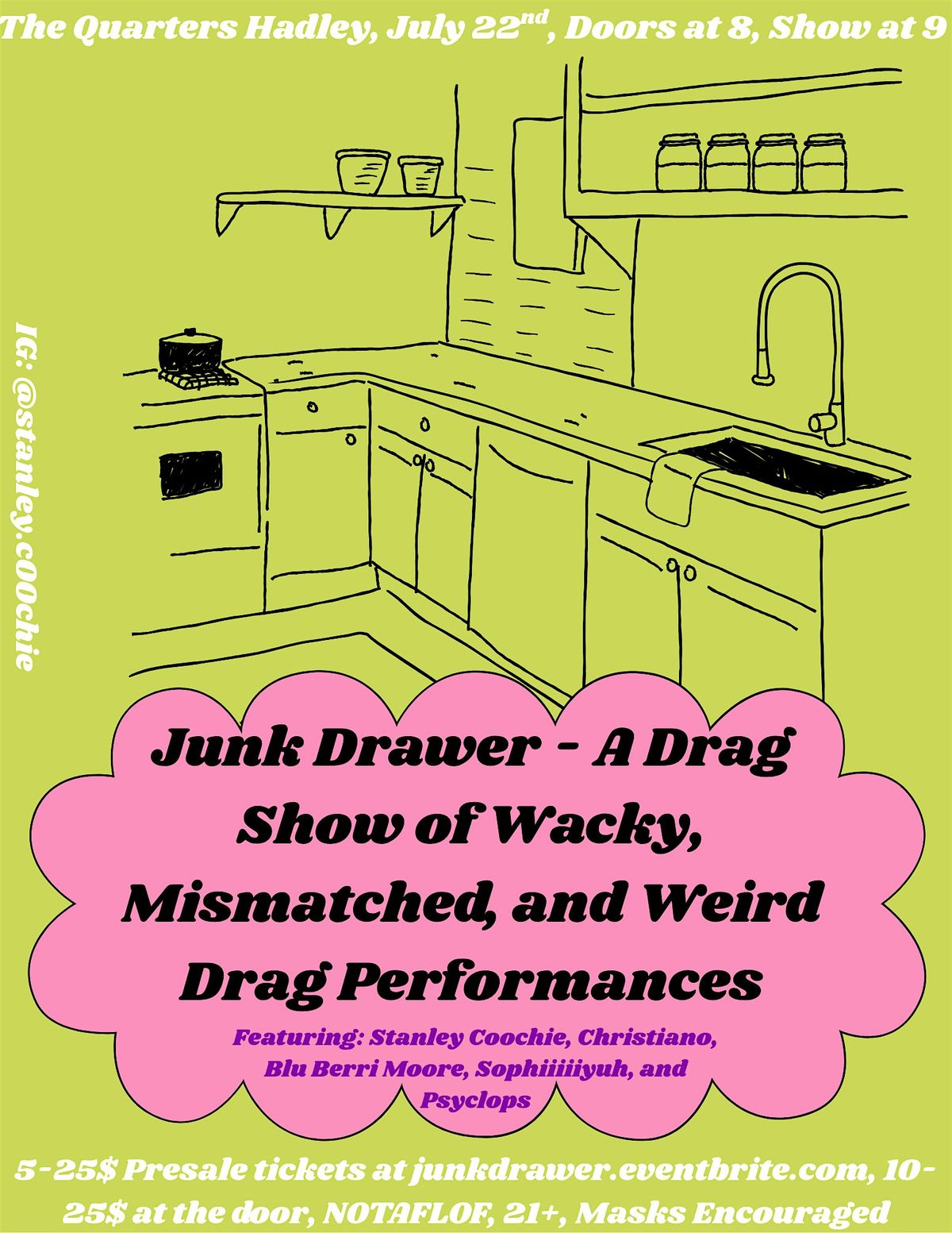 Junk Drawer - Weird, Wacky, Mismatched Drag Show | Event in Hadley | AllEvents