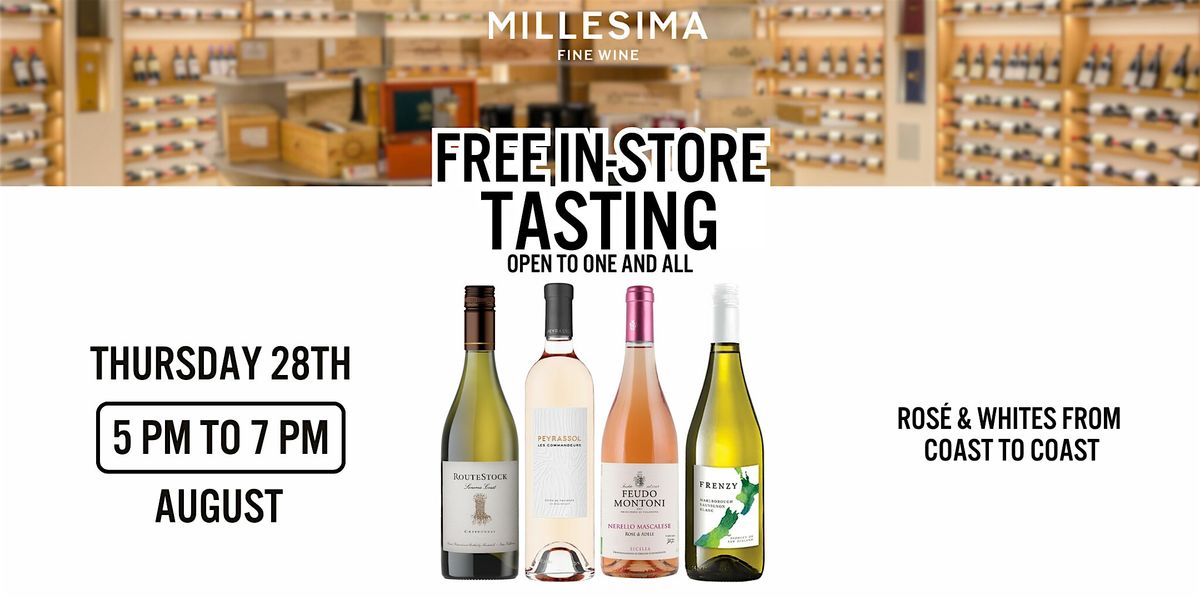 Free Wine Tasting -   Rosé & Whites from Coast to Coast, 28 August | Event in New York | AllEvents