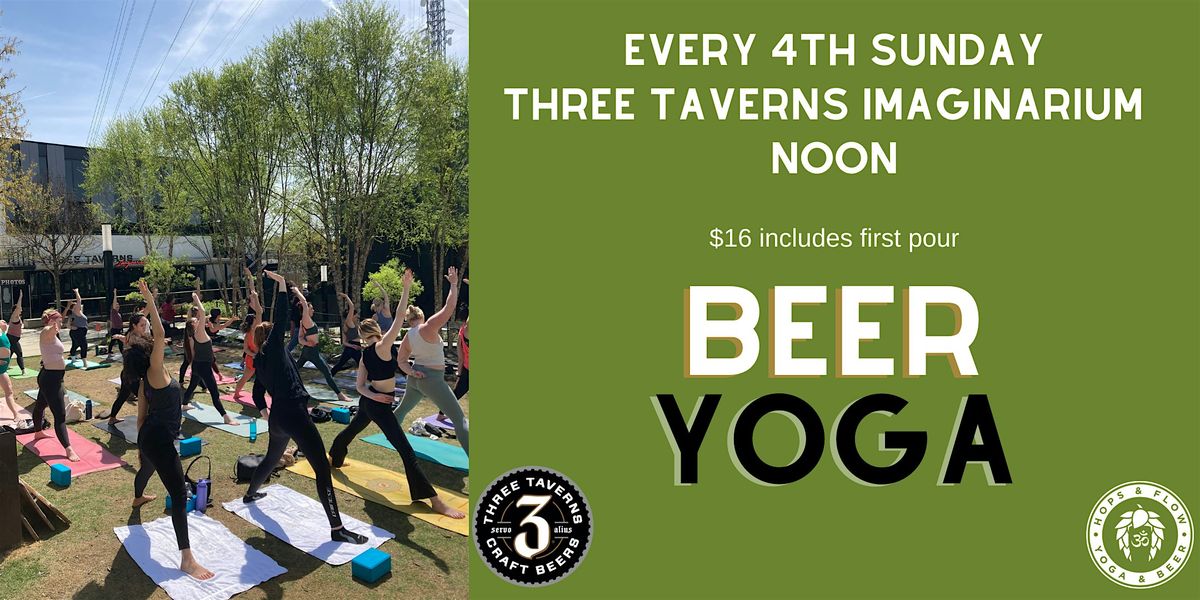 Hops & Flow Beer Yoga at Three Taverns Imaginarium | Event in Atlanta | AllEvents