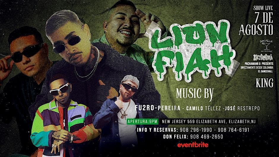 LION FIAH @DON FELIX | Event in Elizabeth | AllEvents