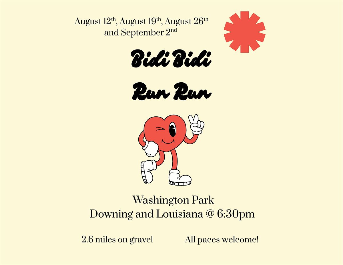 Bidi Bidi Run Run, 12 August | Event in Denver | AllEvents