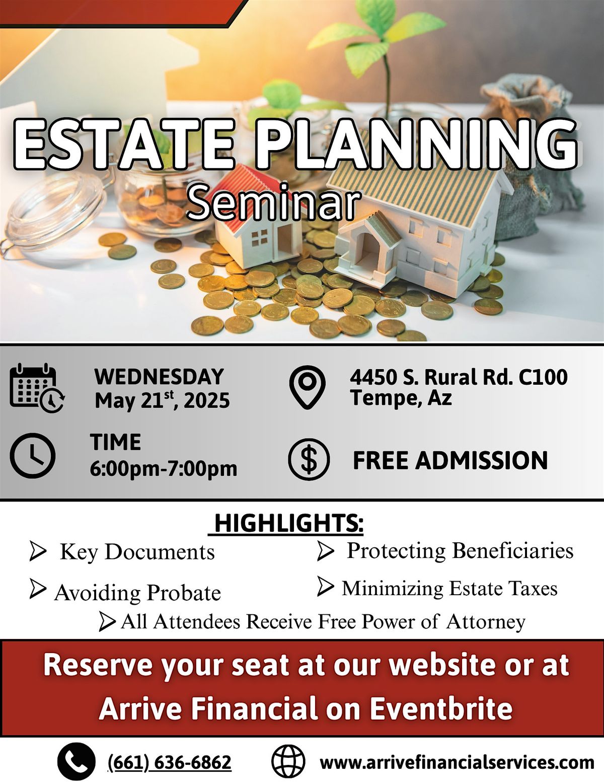 Estate Planning Seminar, 21 May | Event in Tempe | AllEvents