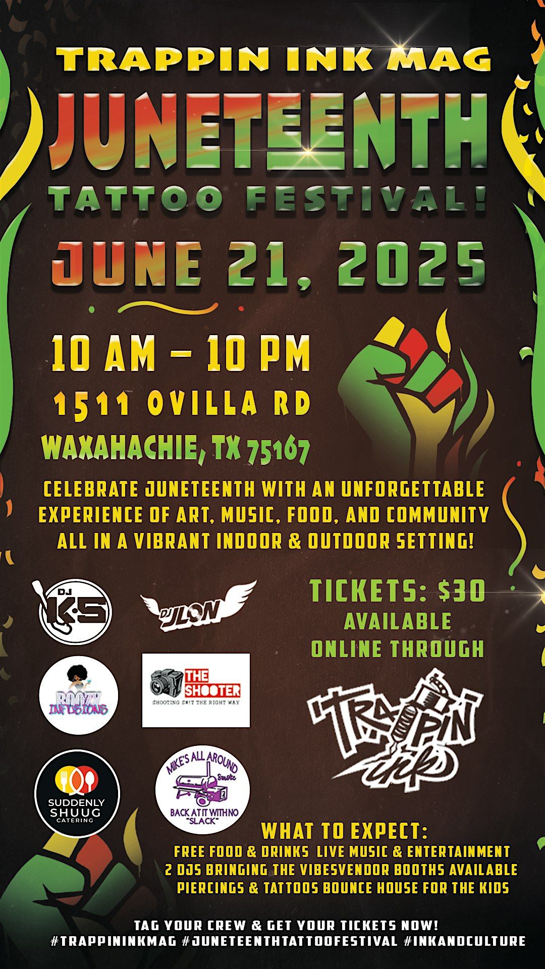 Juneteenth Tattoo Festival, 21 June | Event in Ovilla | AllEvents