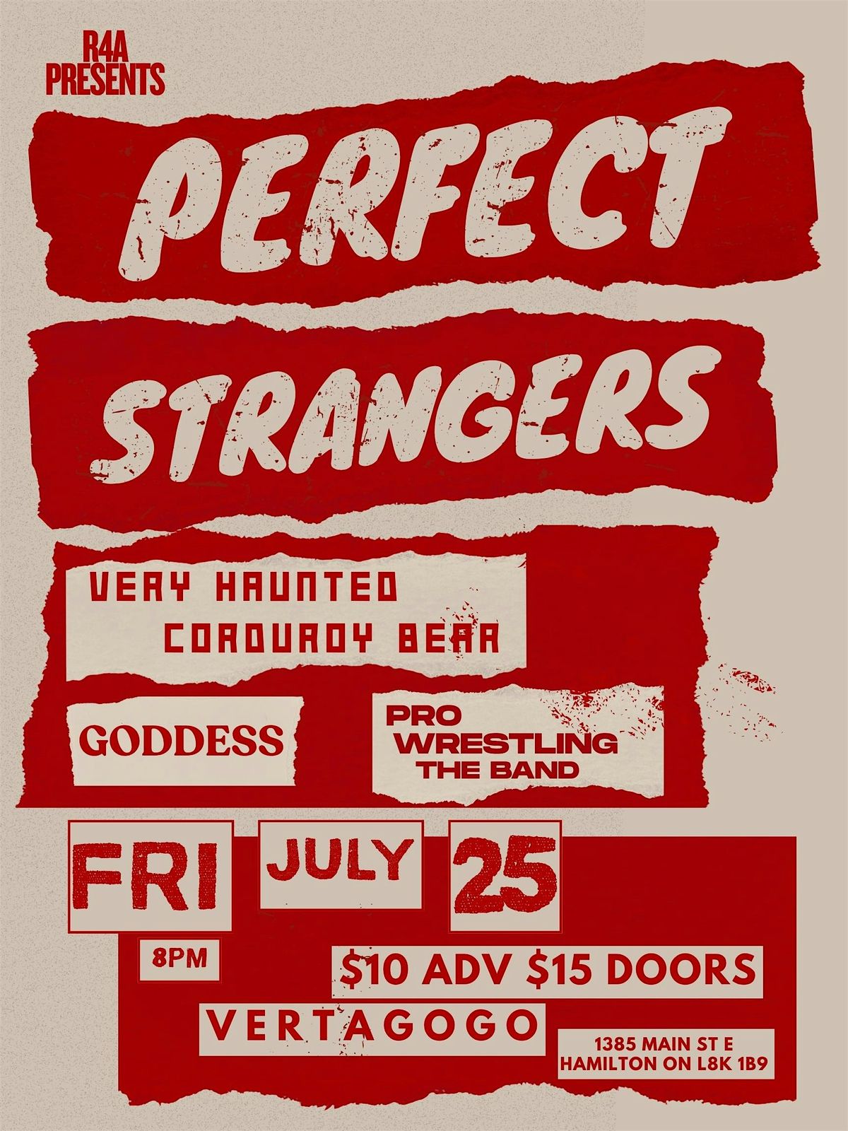 THE ULTIMATE HAMILTON RIPPER! WITH PERFECT STRANGERS AND MORE!, 25 July | Event in Hamilton | AllEvents