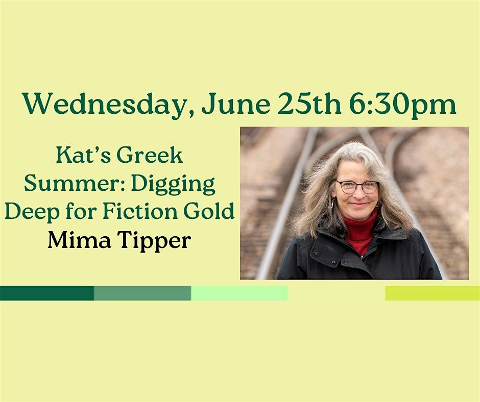 Kat’s Greek Summer: Digging Deep for Fiction Gold, 25 June | Event in South Hero | AllEvents