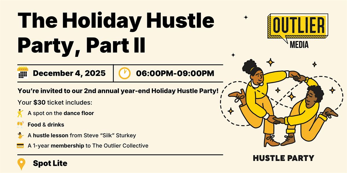 The Holiday Hustle Party, Part II, 4 December | Event in Detroit | AllEvents