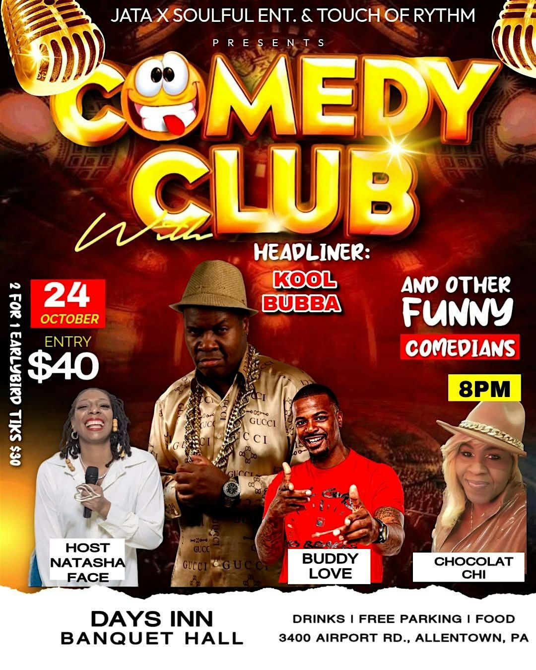THE COMEDY CLUB, 24 October | Event in Allentown | AllEvents