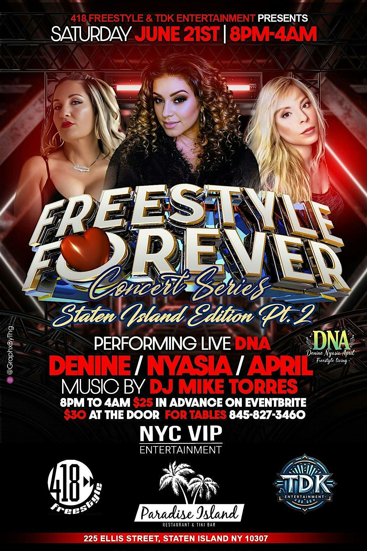 418 FREESTYLE'S FREESTYLE FOREVER (CONCERT SERIES) STATEN ISLAND  Pt2, 21 June | Event in Staten Island | AllEvents