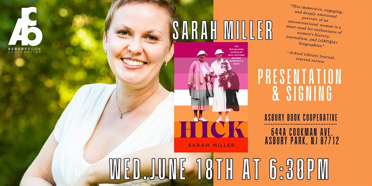 Presentation & Signing: HICK by Sarah Miller, 18 June | Event in Asbury Park | AllEvents