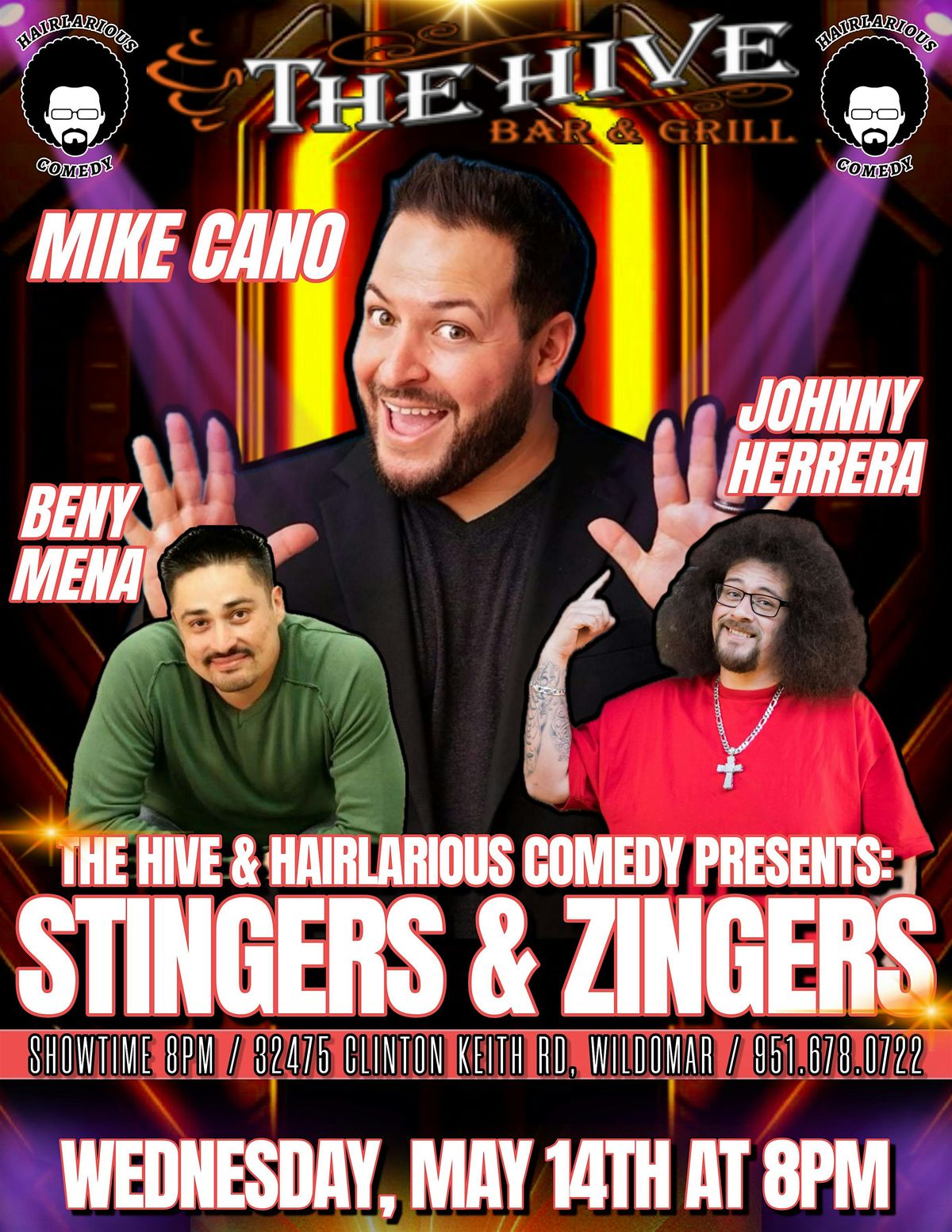 Stingers & Zingers Comedy Show, 14 May | Event in Wildomar | AllEvents