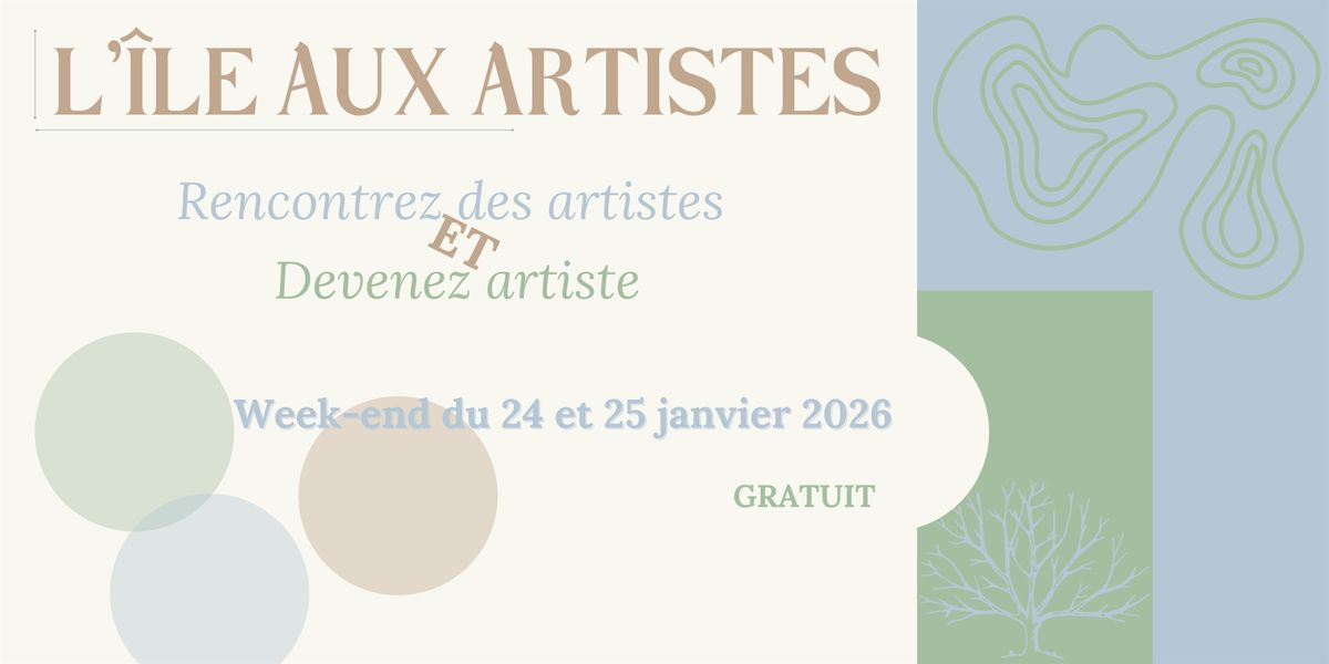 L'île aux artistes, 24 January | Event in Saint-Ouen-l'Aumône | AllEvents