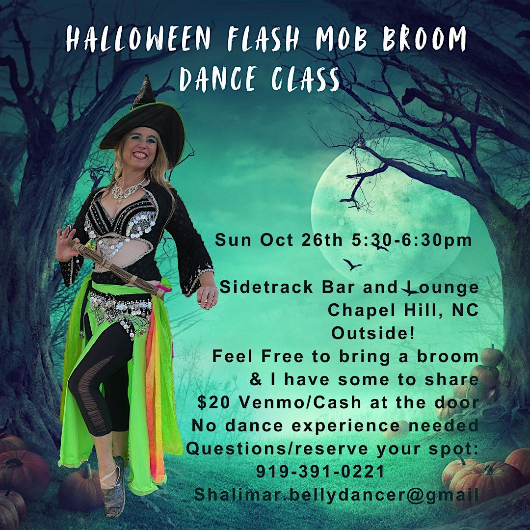 Broom Flash Mob Dance Class, Oct 26 Sidetrack Bar and Lounge, 5:30-6:30pm, 26 October | Event in Chapel Hill