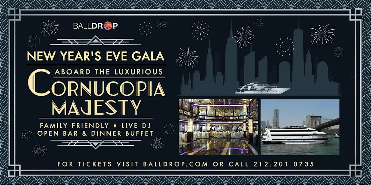 BallDrop.com Presents Cornucopia Majesty NYC New Year's Eve Party Cruise, 31 December | Event in New York