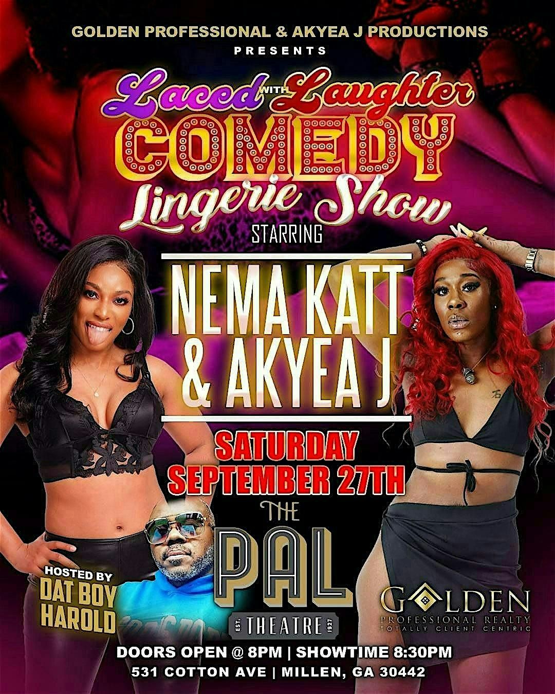 LACED WITH LAUGHTER, 27 September | Event in Millen | AllEvents