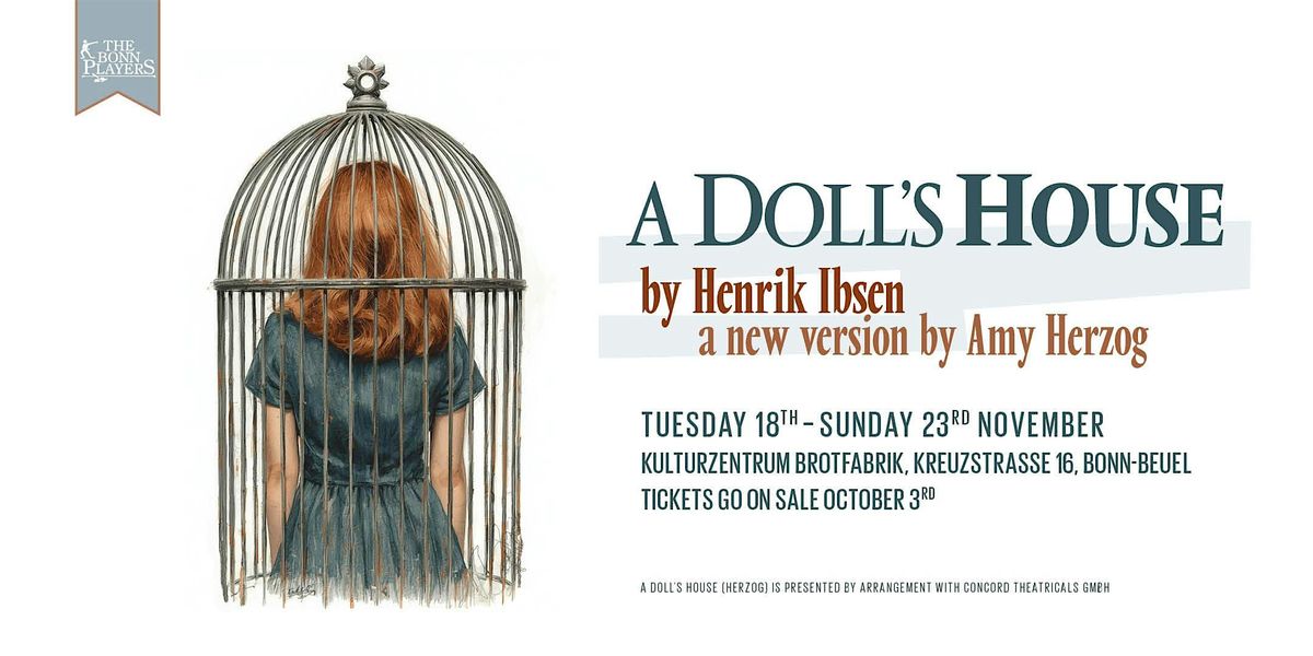 A Doll's House by Henrik Ibsen,  A New Version by Amy Herzog, 19 November | Event in Bonn | AllEvents