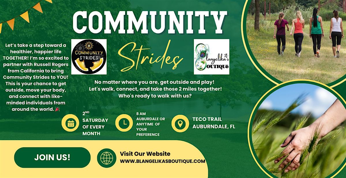 Community Strides Walking Event | Event in Auburndale | AllEvents