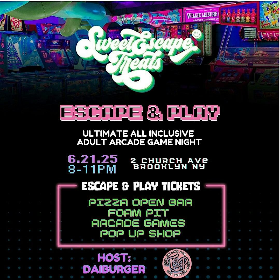 Arcade Escape: The Ultimate Game Arcade Party, 16 August | Event in Brooklyn | AllEvents