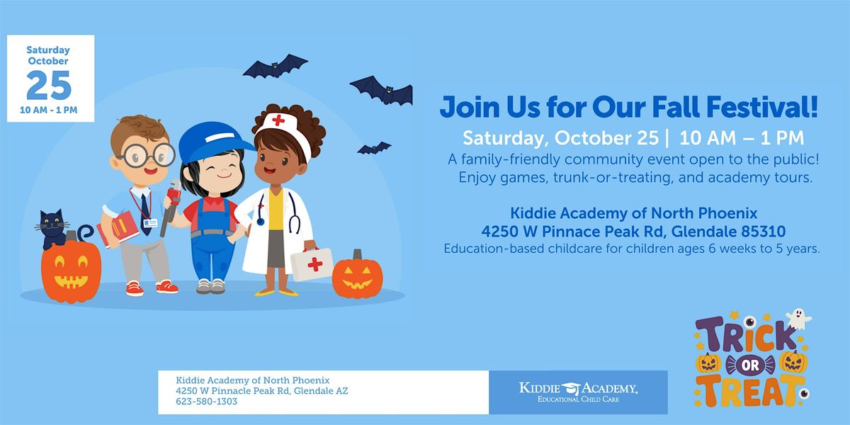 Fall Festival & Open House — Kiddie Academy of North Phoenix, 25 October | Event in Glendale | AllEvents