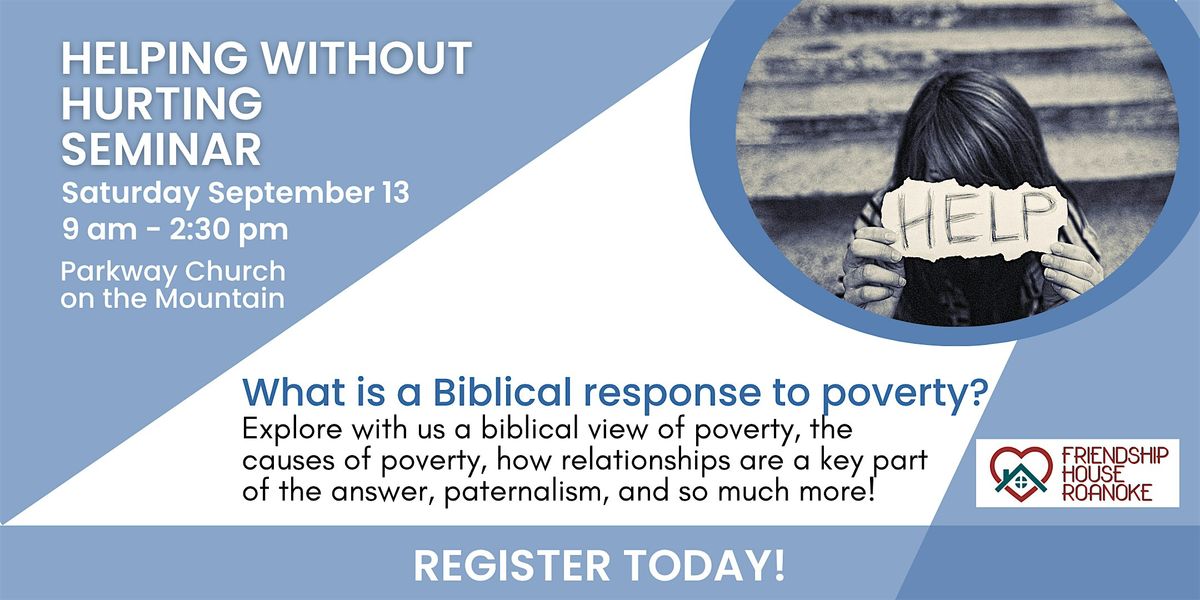 Helping Without Hurting Seminar, 13 September | Event in Roanoke | AllEvents