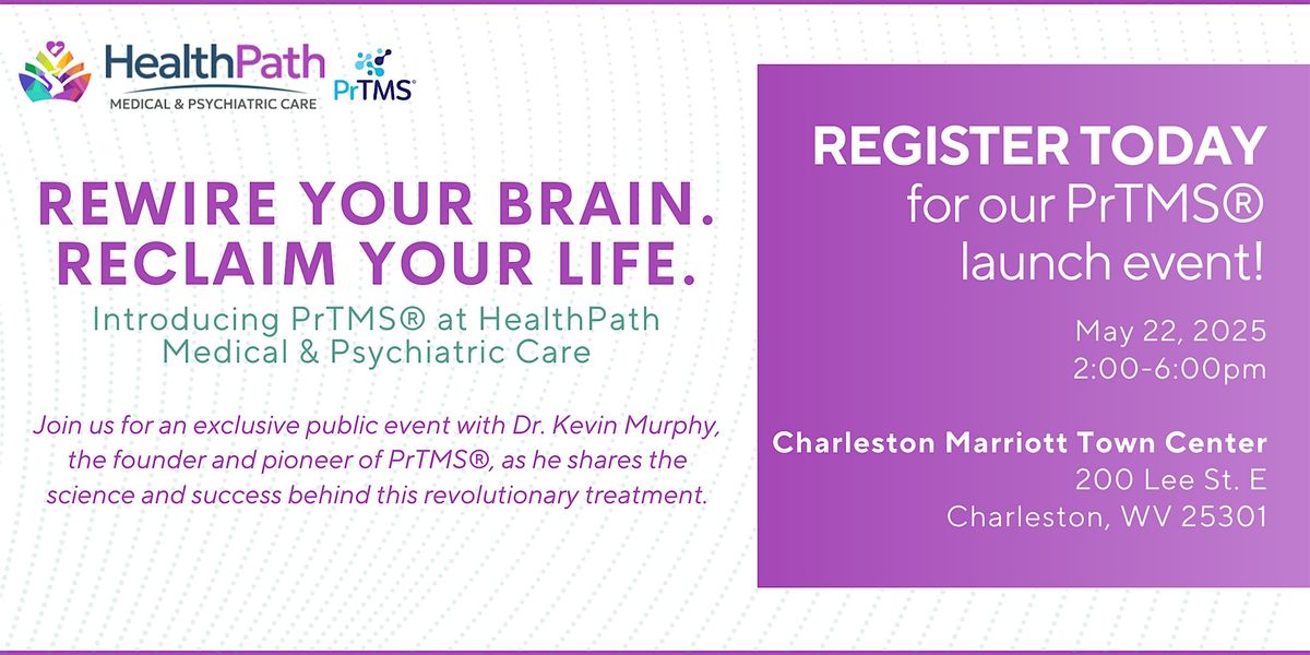 HealthPath's PrTMS® Launch Event, 22 May | Event in Charleston | AllEvents