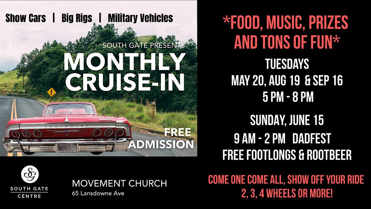 South Gate Centres 'Monthly Cruise-In' at Movement Church, 20 May | Event in Woodstock | AllEvents