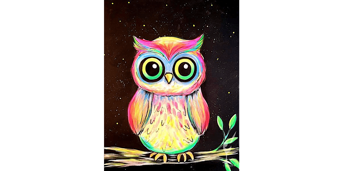 Neon Owl Painting Session - Paint and Sip in Houston | Classpop!™, 16 August | Event in Baytown | AllEvents