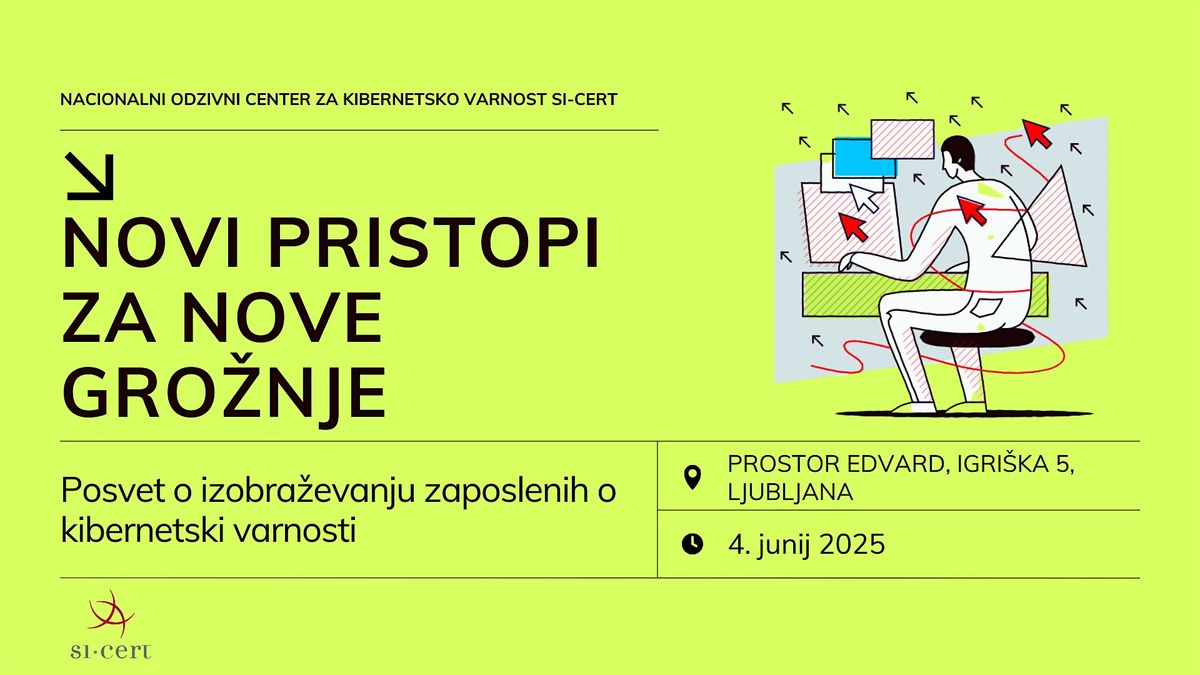 Novi pristopi za nove grožnje, 4 June | Event in Ljubljana | AllEvents