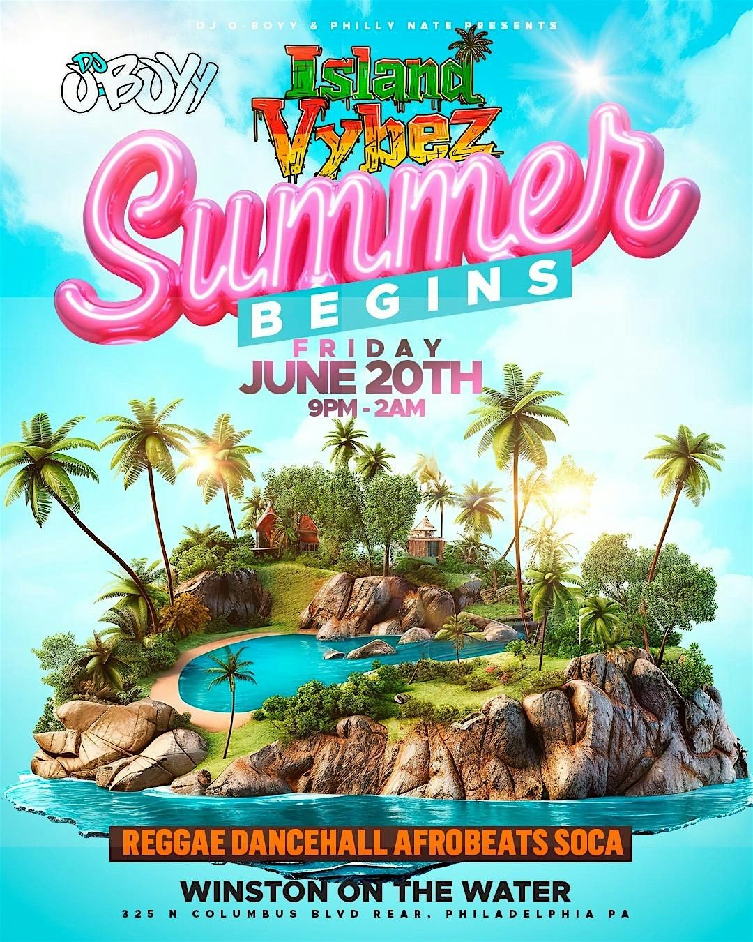 ISLAND VYBEZ: SUMMER BEGINS!!, 20 June | Event in Philadelphia | AllEvents