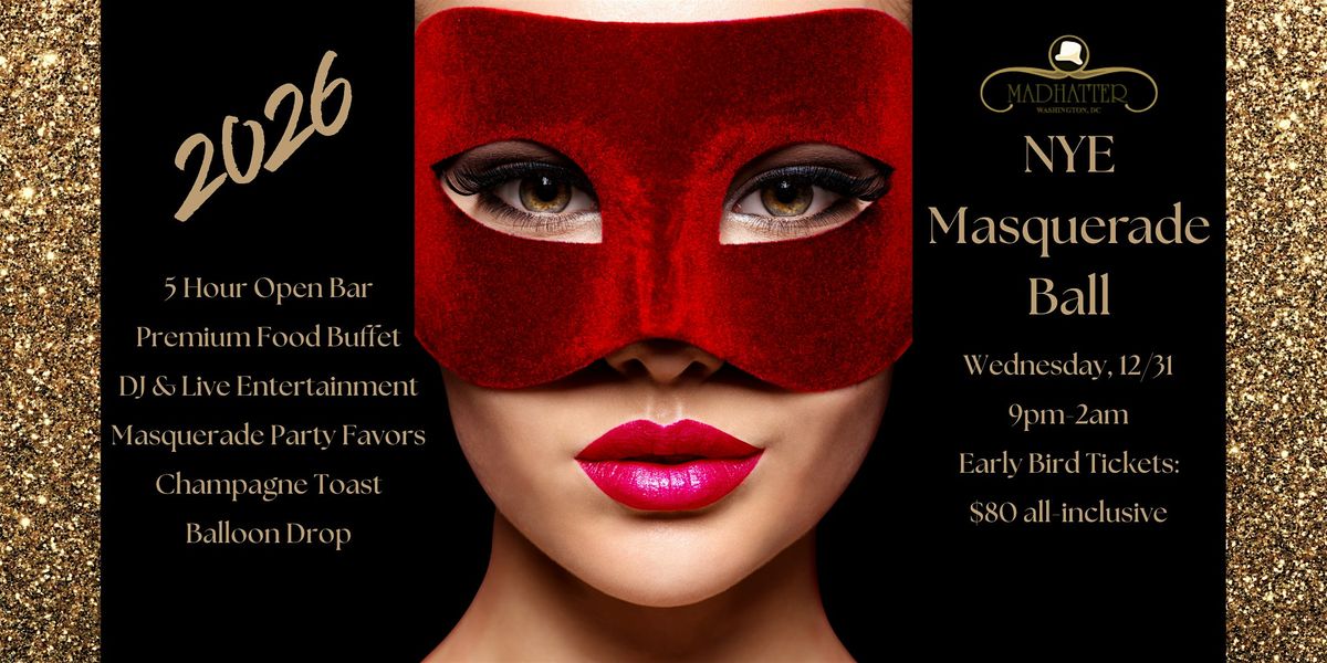 Madhatter Masquerade Ball, 31 December | Event in Washington | AllEvents