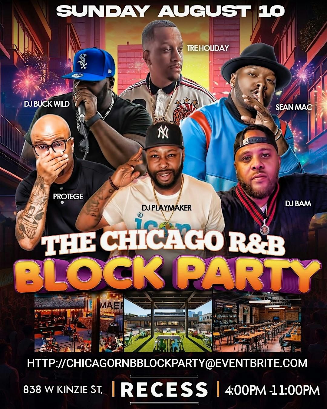 The Chicago R&B Block Party at Recess, 10 August | Event in Chicago | AllEvents