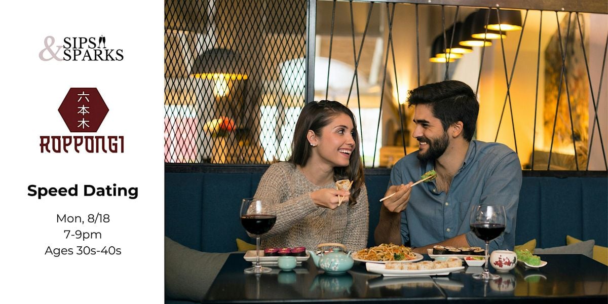 Speed Dating Ages 30s-40s in Fairfield, CT at Roponggi, 18 August | Event in Fairfield | AllEvents