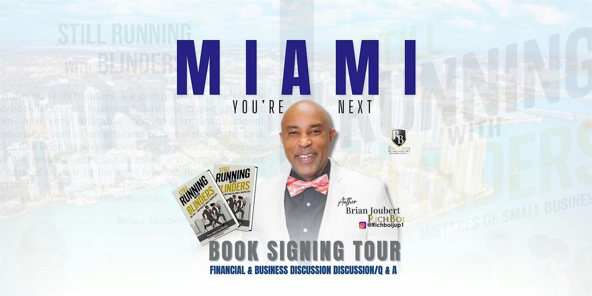 STILL RUNNING WITH BLINDERS BOOK SIGNING | Event in Miami Gardens | AllEvents