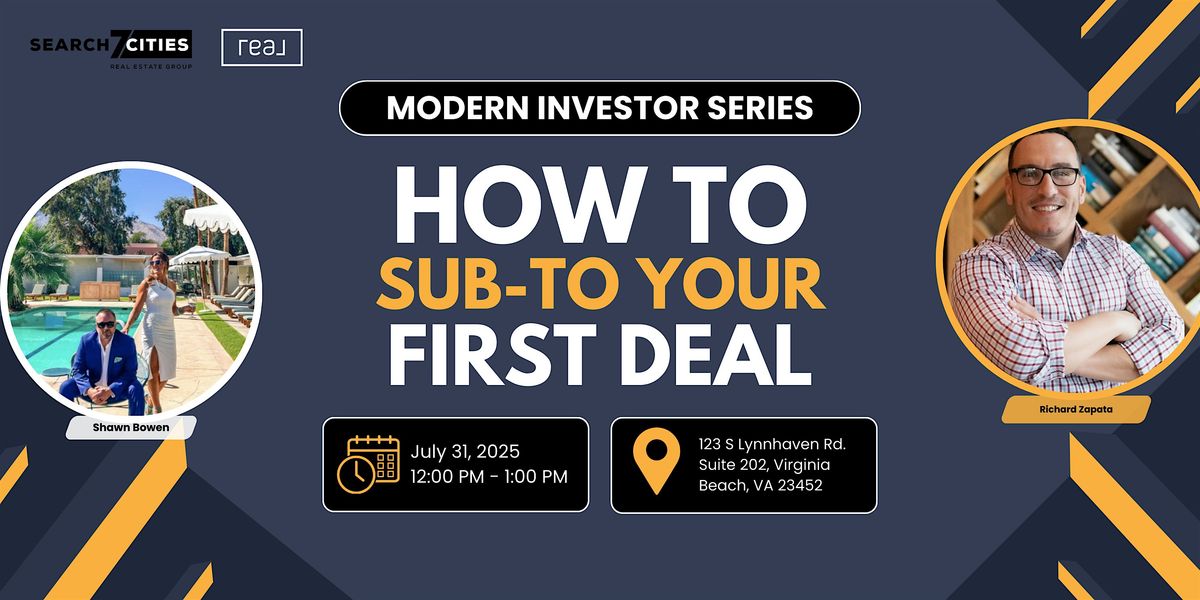 How to Sub to Your First Deal, 31 July | Event in Virginia Beach | AllEvents