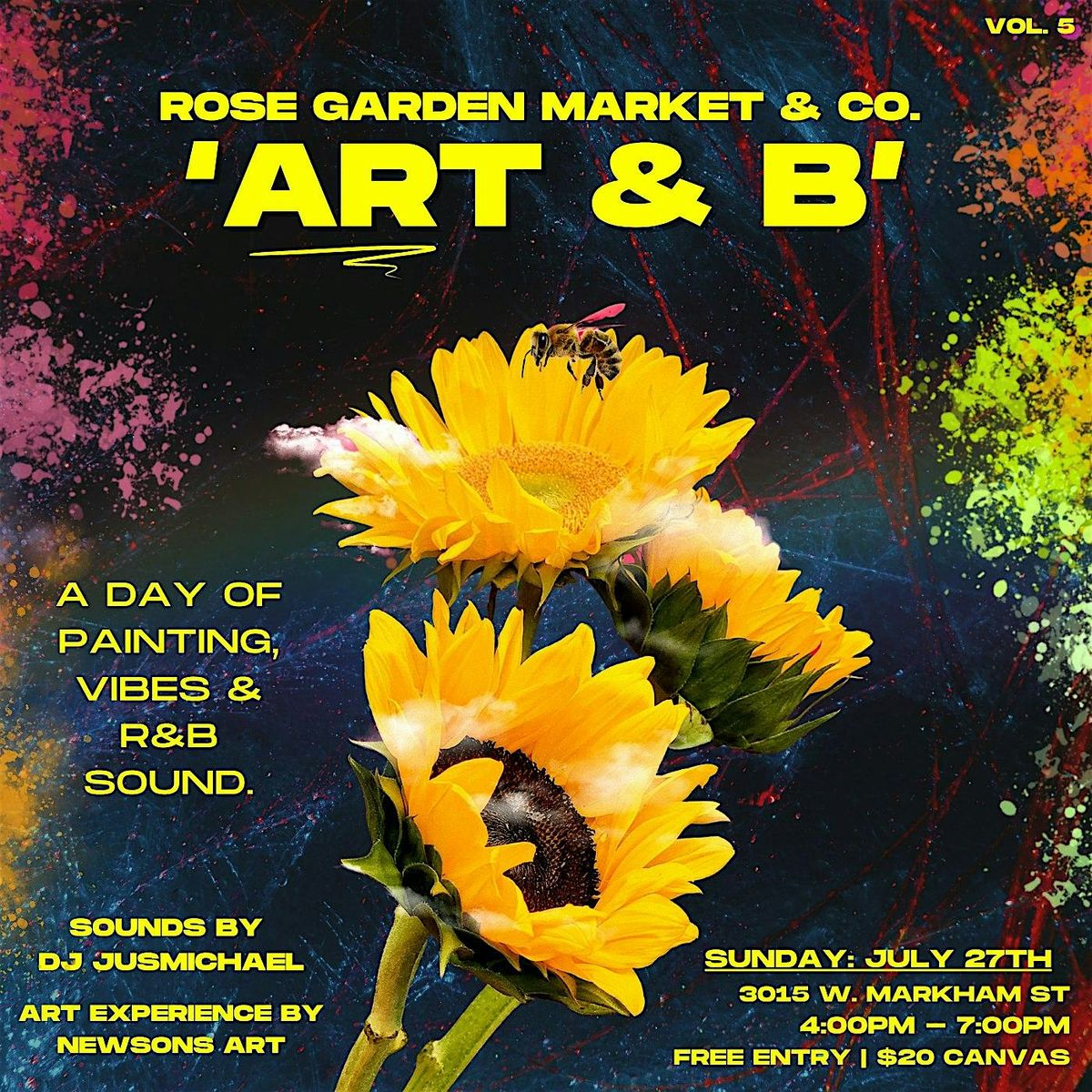 Art & B @ The Garden - Live DJ & Guided Painting!, 27 July | Event in Little Rock | AllEvents