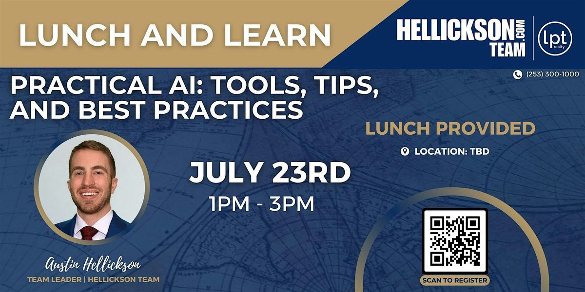 Practical AI: Tools, Tips, and Best Practices with Austin Hellickson, 23 July | AllEvents