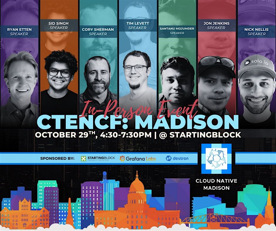 Kubernetes Turns 10 w/ Grafana Labs, Solo.io, Devtron, Transcend UW & more!, 29 October | Event in Madison