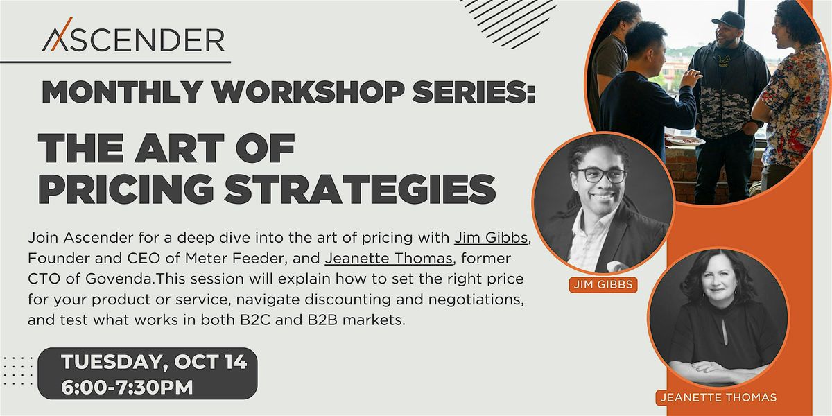 The Art of Pricing Strategies, 14 October | Event in Pittsburgh | AllEvents