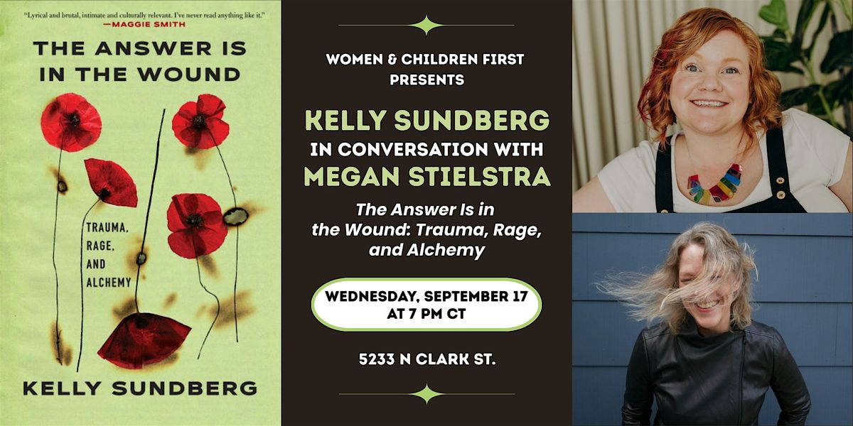 The Answer is in the Wound by Kelly Sundberg, 17 September | Event in Chicago | AllEvents