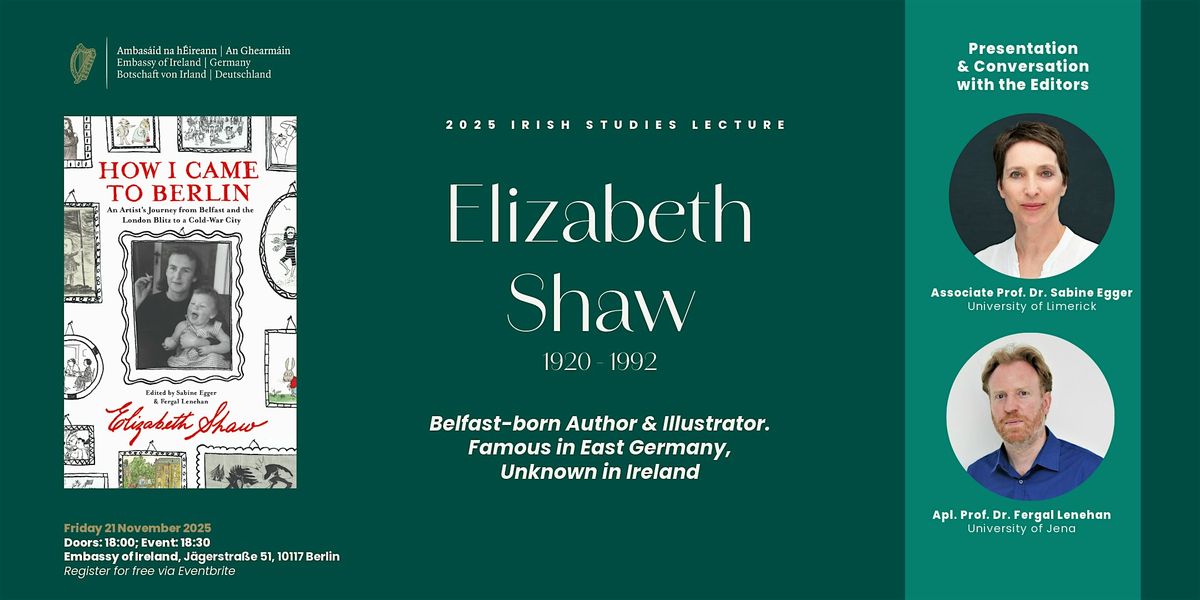 Public Lecture on the Irish writer Elizabeth Shaw | Event in Berlin | AllEvents