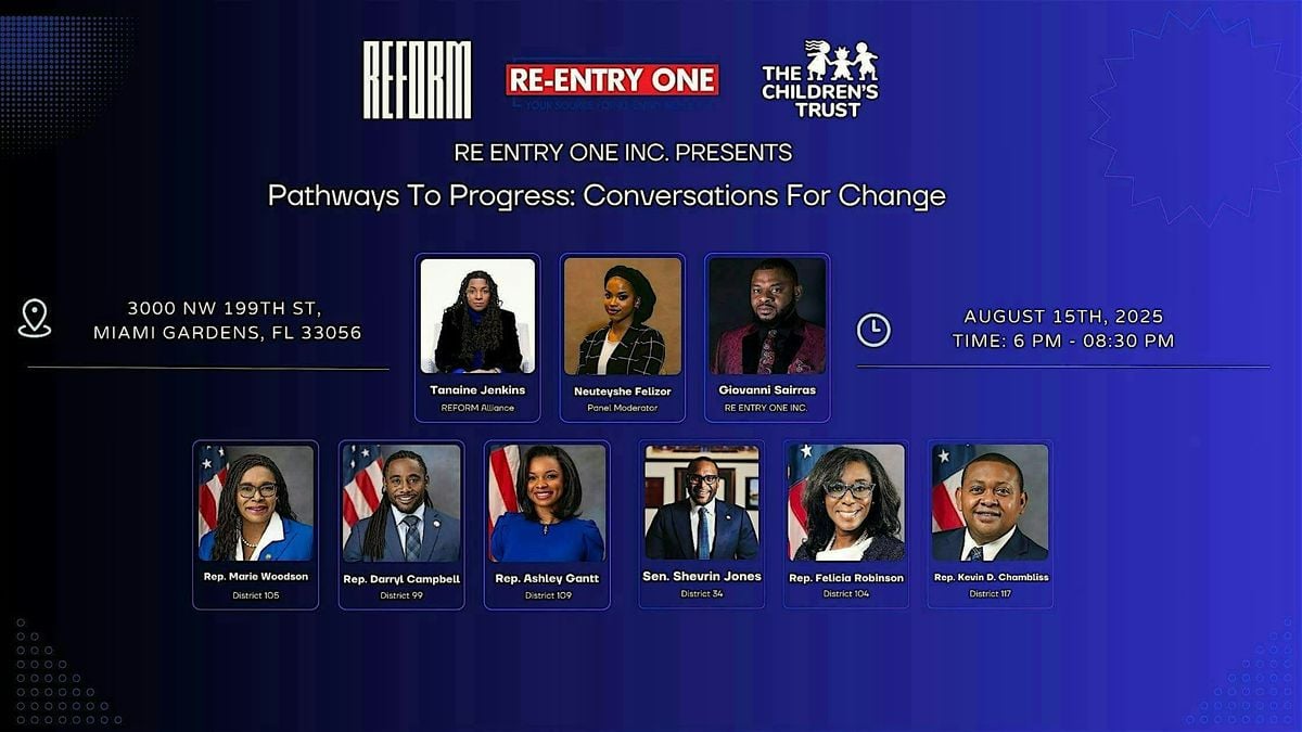 Pathways to Progress: Conversations For Change, 15 August | Event in Miami Gardens | AllEvents
