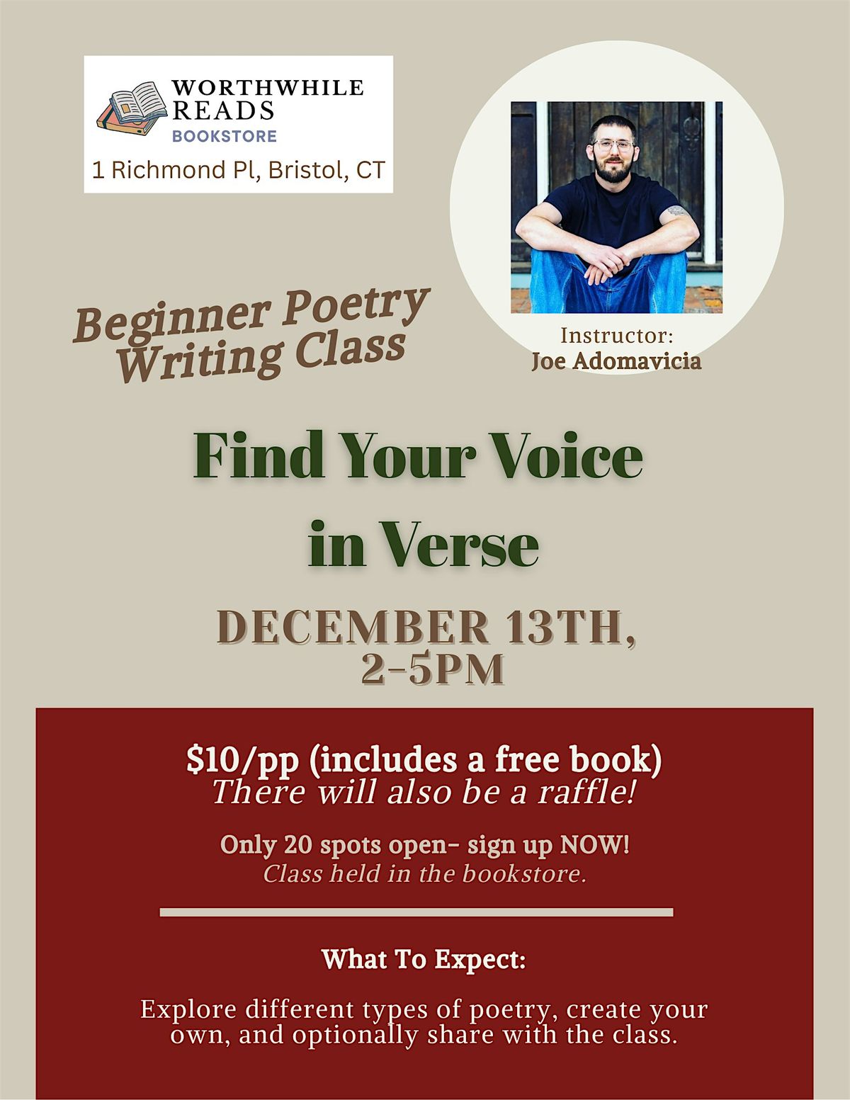 Poetry Workshop: Find Your Voice in Verse, 13 December | Event in Bristol | AllEvents