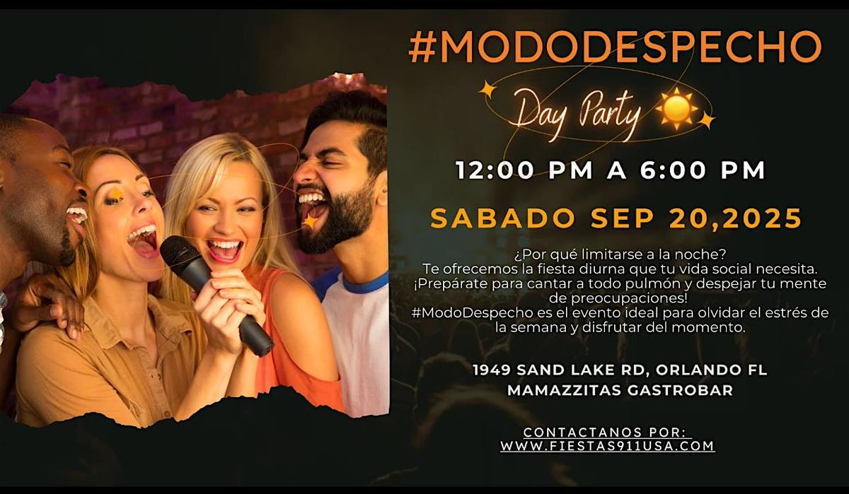 #ModoDespecho /Day Party, 20 September | Event in Orlando | AllEvents