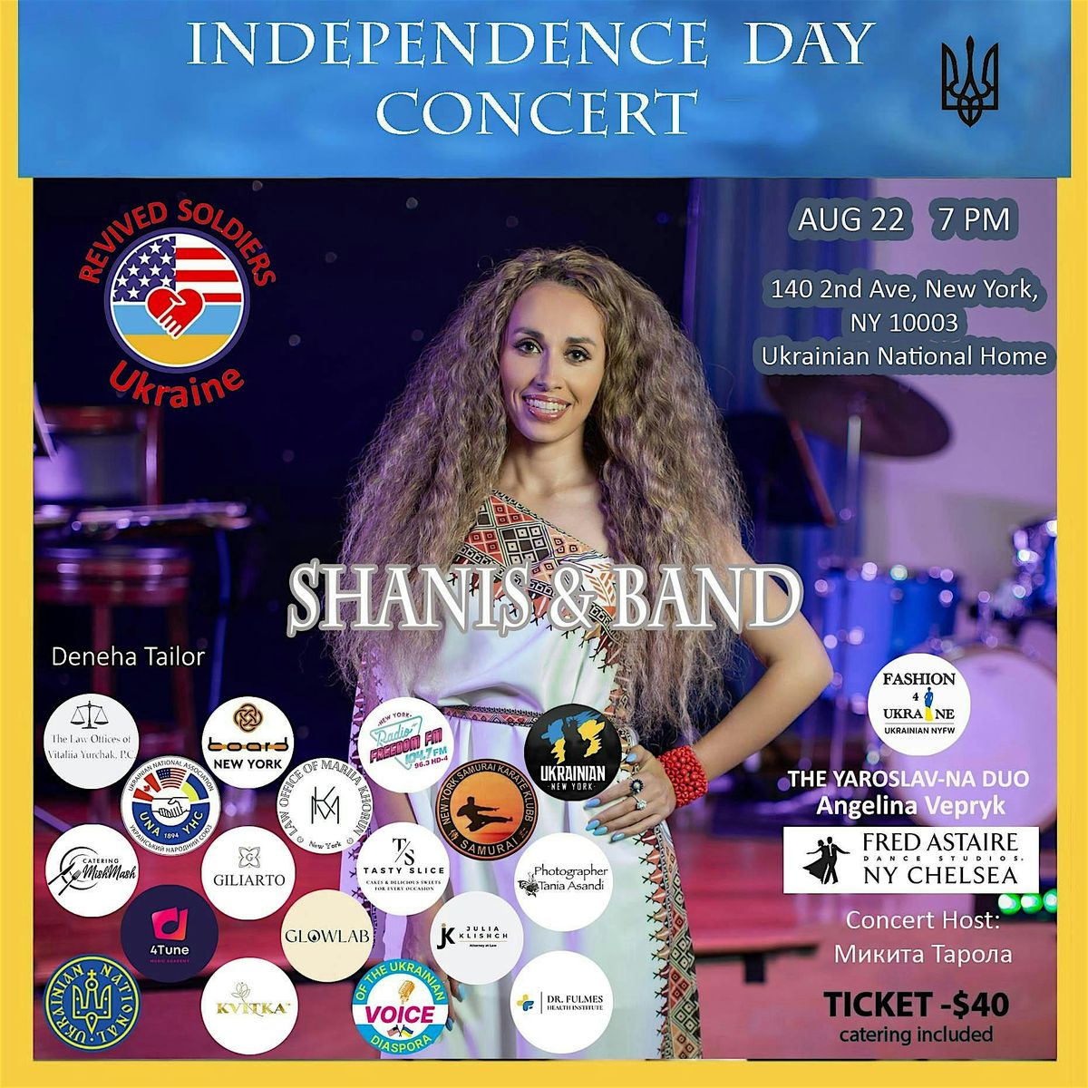 Концерт до дня незалежності України, 22 August | Event in New York | AllEvents