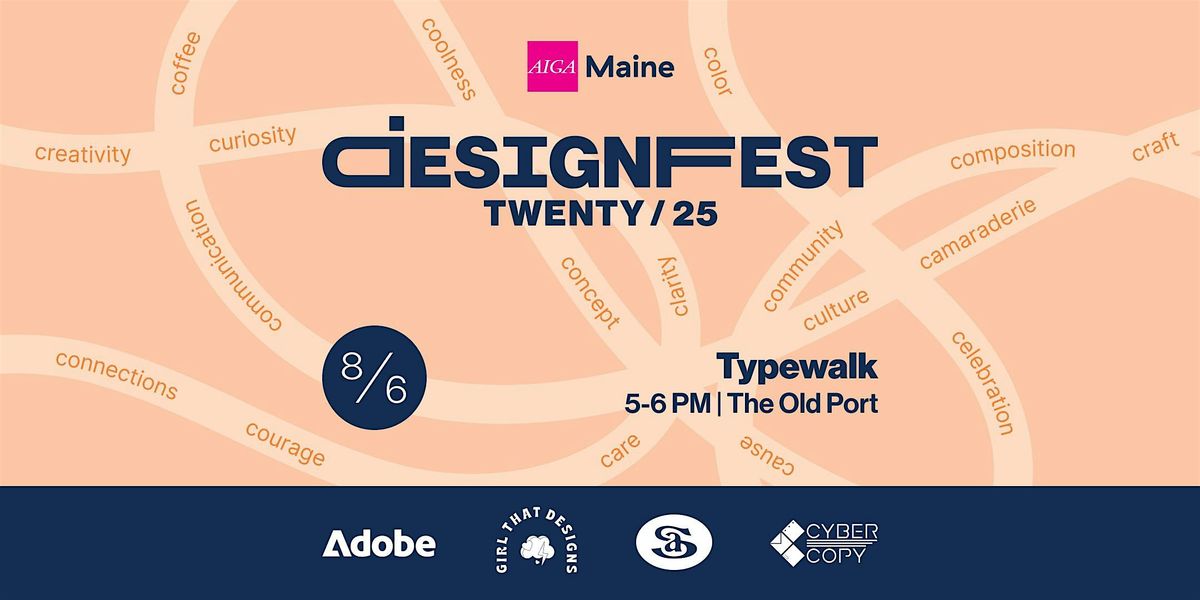 Design Fest 2025 | Typewalk, 6 August | Event in Portland | AllEvents