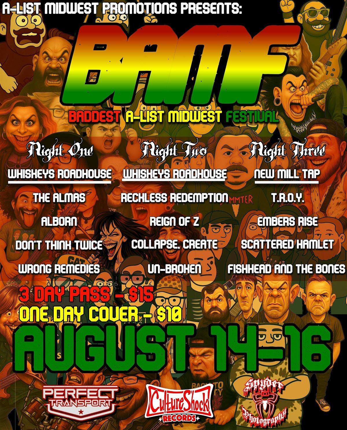BAMF: Baddest A-list Midwest Festival, 14 August | Event in Rockford | AllEvents