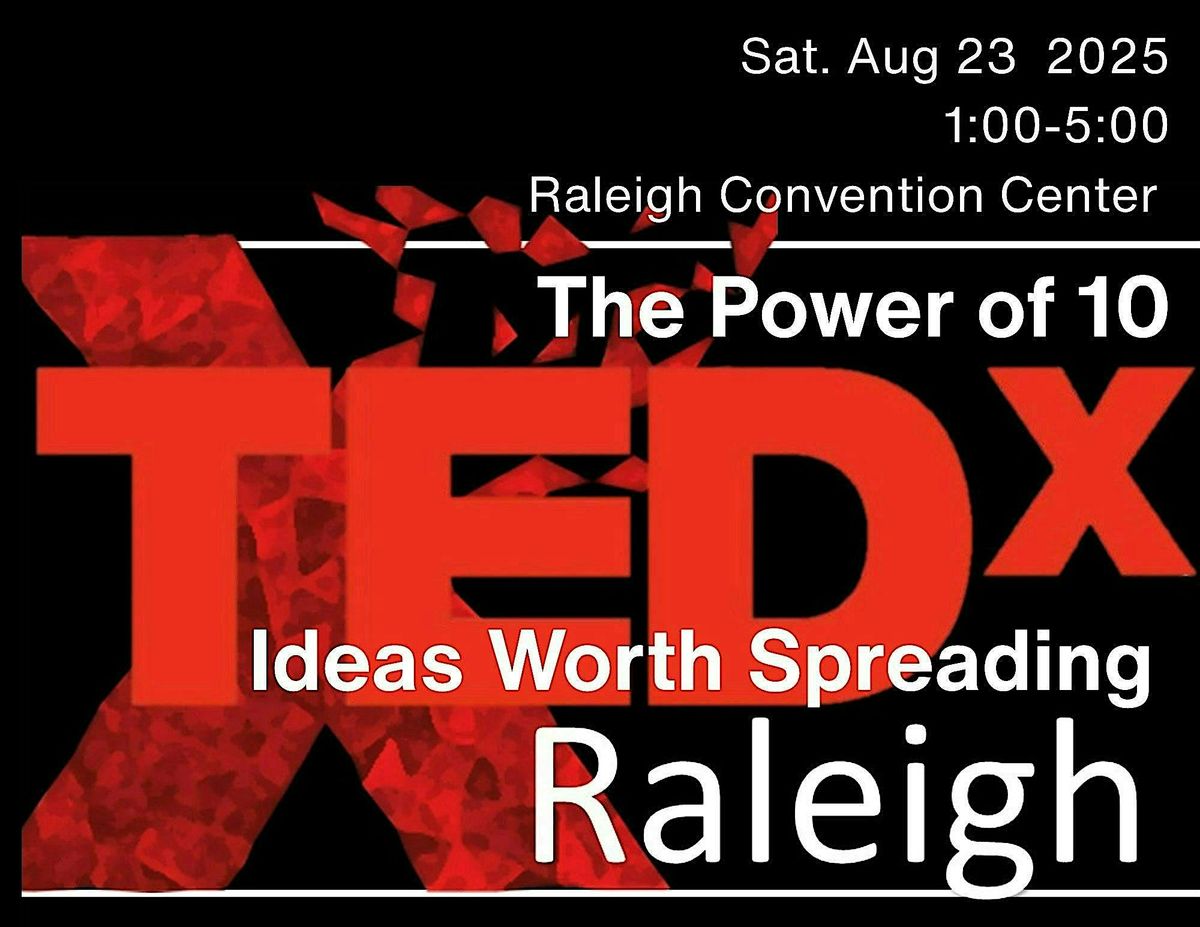 TEDx Raleigh 2025, 23 August | Event in Raleigh | AllEvents